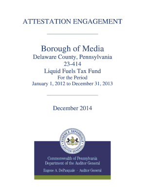 Liquid Fuels - Borough of Media - Delaware County - 12302014 Attest Program