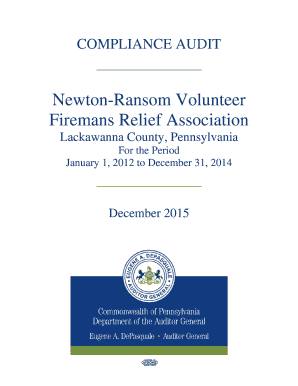 Newton-ransom Volunteer Firemans Relief Association - Lackawanna County, Pennsylvania - 12102015