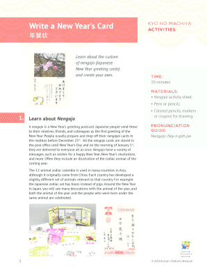 Printable birthday card template - Write a New Years Card - japanesehouse bostonchildrensmuseum