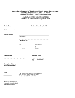Charity Donation Form