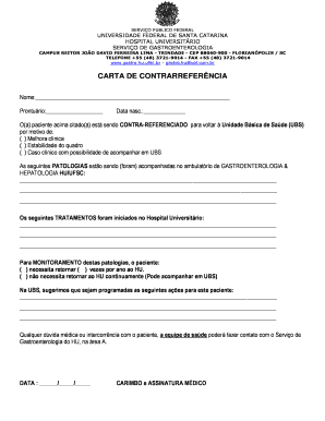 Carta de Contrarreferência