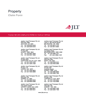 Property Claim Form