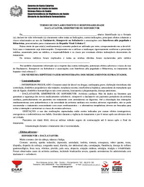 TERMO DE ESCLARECIMENTO E RESPONSABILIDADE
