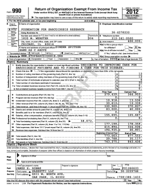 Form 990 2012