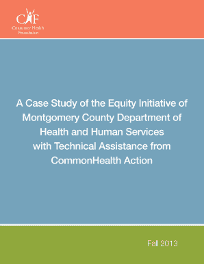 A Case Study of the Equity Initiative of Montgomery County - consumerhealthfdn