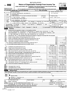 Form 990 Return of Organization Exempt From Income Tax
