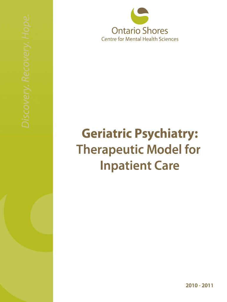 Fillable Online Geriatric Psychiatry Fax Email Print pdfFiller