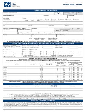 Employee Health Insurance Enrollment Form