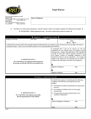 Total Waiver Form