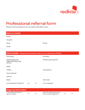 Professional Referral Form