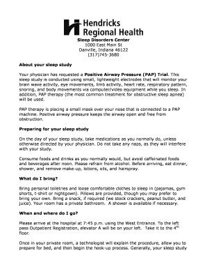 Sleep Study Preparation Guide
