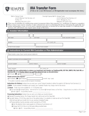 IRA Transfer Form