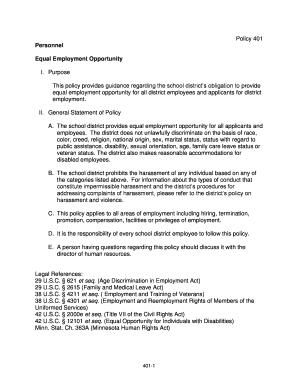 Policy 401