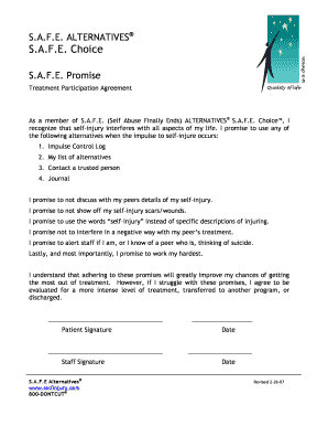 S.A.F.E. Treatment Participation Agreement