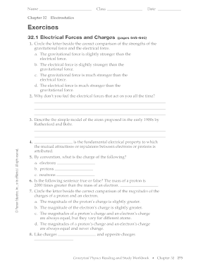 circle the letter beside the correct comparison of the strengths