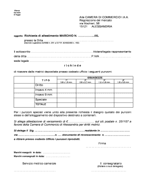 Modulo di Richiesta di Allestimento Marchio