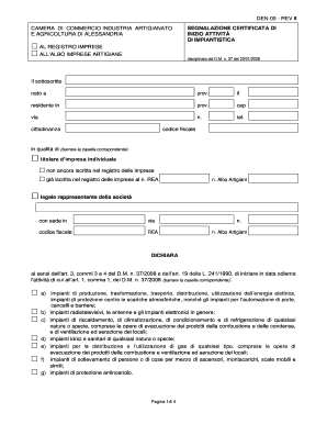 Segnalazione Certificata di Inizio Attività