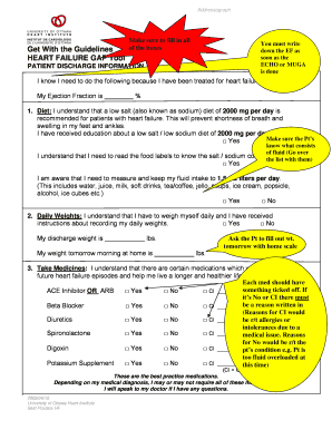 Heart Failure Discharge Instructions