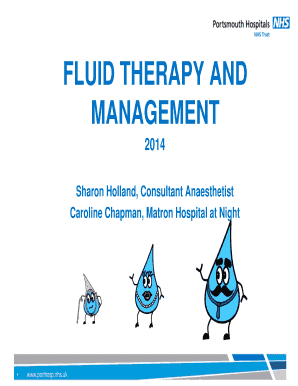 Fluid Therapy and Management Daily Chart