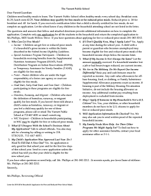 2015-2016 Household Application for Free and Reduced-Price School Meals