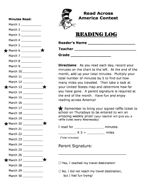 READING LOG - coastusdorg