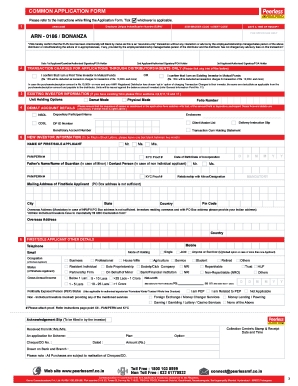 Common Application Form for Mutual Funds