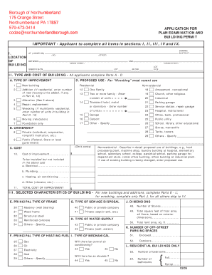 Building Permit Application