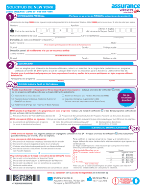 Solicitud de Assurance Wireless