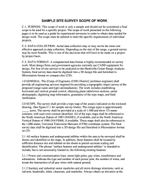 Roofing scope of work template - SAMPLE SITE SURVEY SCOPE OF WORK - United States Army - apps hnc usace army