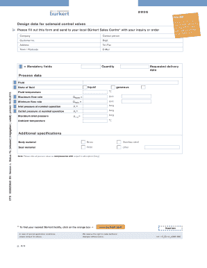 2836 Solenoid Control Valve Technical Data