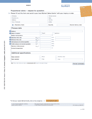 Direct-Acting Proportional Valve Technical Data
