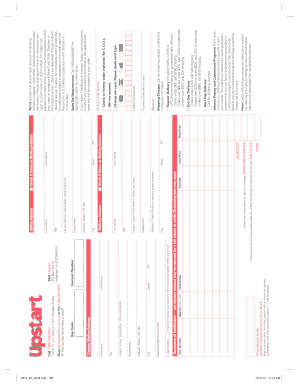 Upstart Order Form
