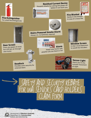 Safety and Security Rebate Claim Form