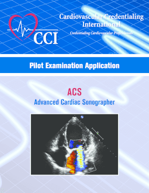 Advanced Cardiac Sonographer Examination Application