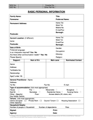K&C Falls Prevention Service Referral Form