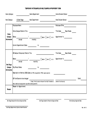 Fillable Online academicaffairs ucsd Host Campus Fax Email Print ...