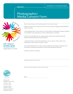 Photographic Media Consent Form
