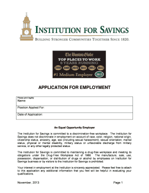 Application for Employment