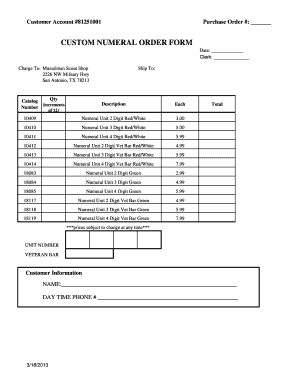 Purchase Order Form