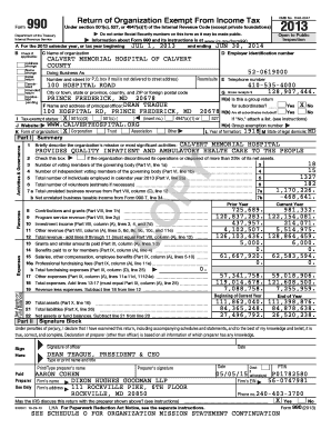 Form 990 Return of Organization Exempt From Income Tax