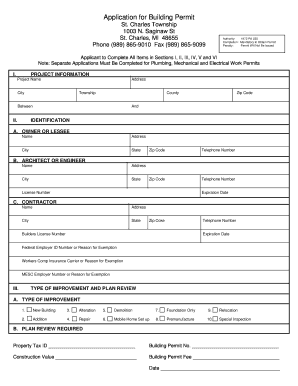 Michigan Building Permit Application