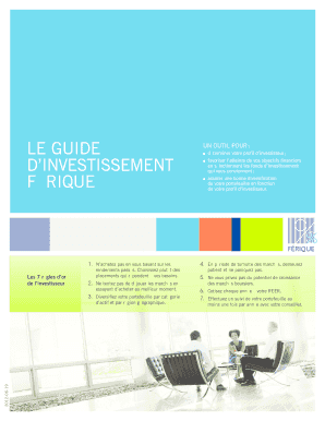 Questionnaire de profil d’investisseur