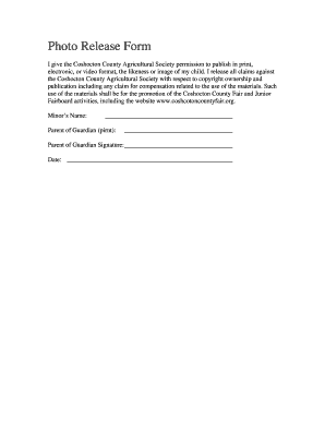 Photo Release Form