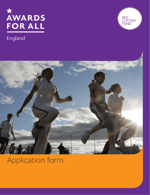 Awards for All England Application Form