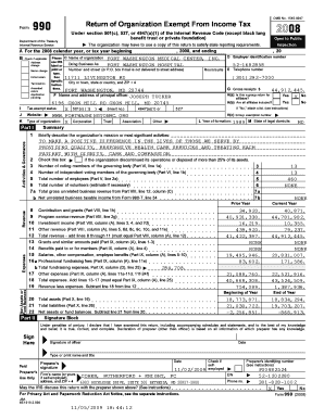 Form 990 Return of Organization Exempt From Income Tax