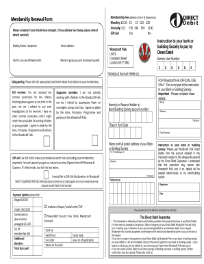 Membership Renewal Form