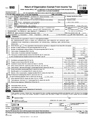 15450047 Form Return of Organization Exempt From Income Tax Department of the Treasury Internal Revenue Service Check if applicable: Address change Name change Initial return Termination X Amended return Application pending Open to Public -