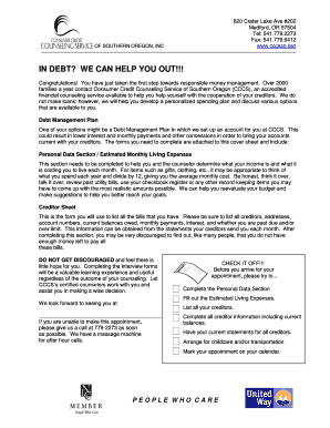 Debt Management Plan Application