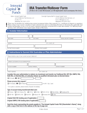 IRA Transfer/Rollover Form