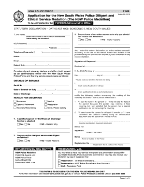 STATUTORY DECLARATION - NSW Police Online - police nsw gov